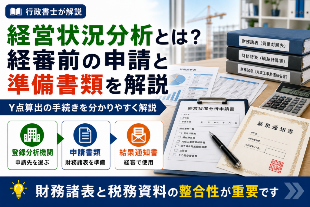 経営状況分析とは？経審前に必要な申請と準備書類